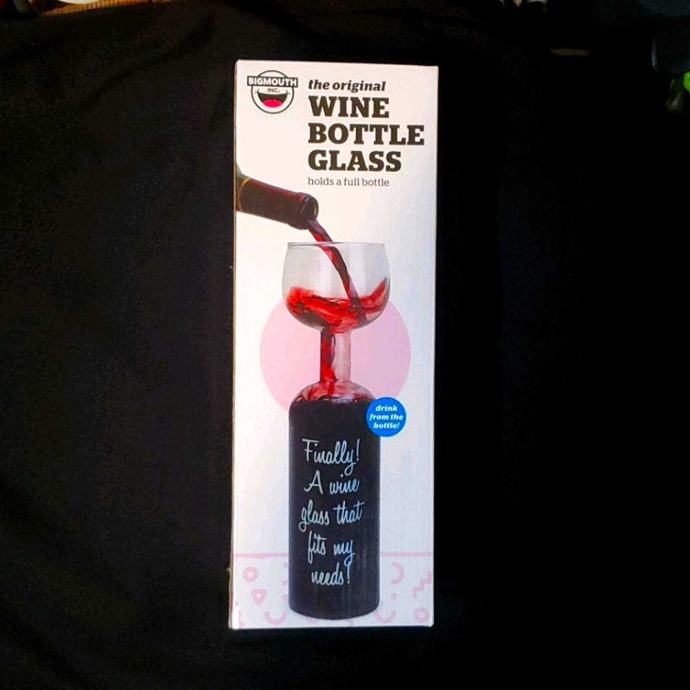 Big Mouth Wine Bottle Glass